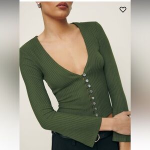 Reformation gellar knit top